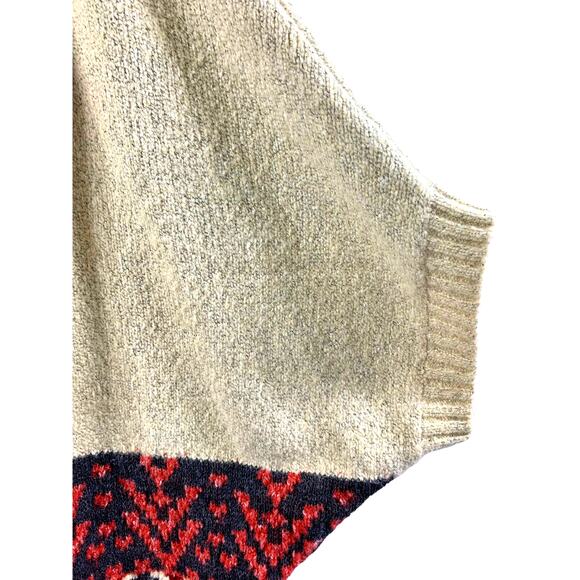 Hem & Thread Cardigan Womens Large Boho Aztec Print‎ Open Front Sweater - Picture 3 of 7